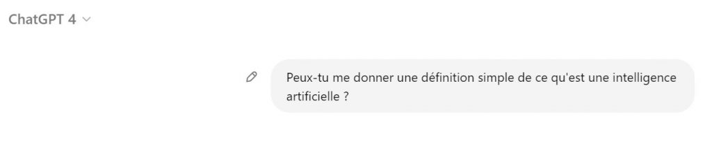 Définition IA par ChatGPT