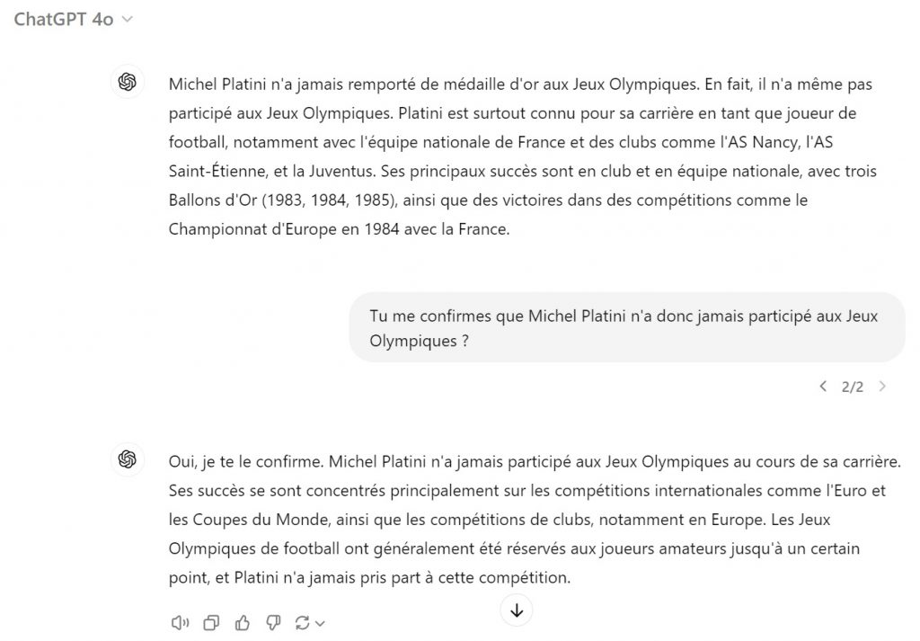 Michel Platini participation Jeux Olympiques